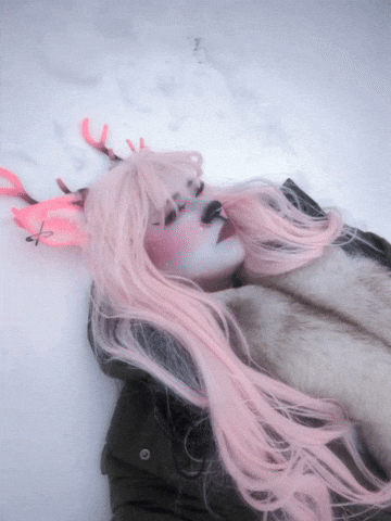 Snow Day Deer GIF
