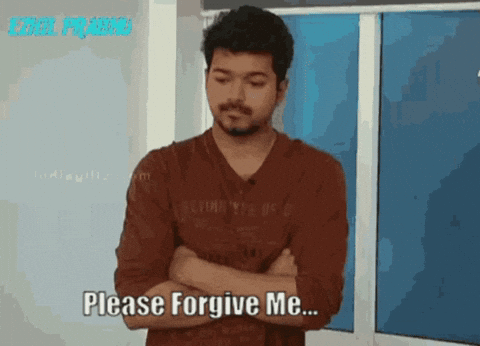 Please Forgive Me Vijay GIF