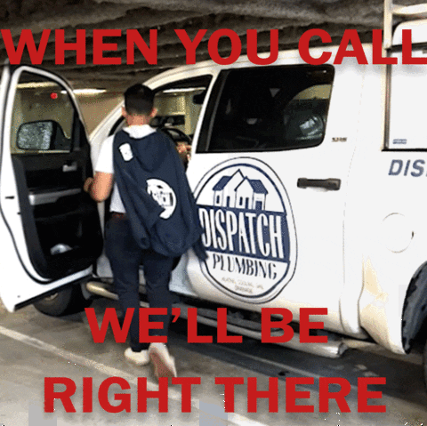 Be Right There Truck GIF by Dispatch Plumbing, Heating & Air Conditioning