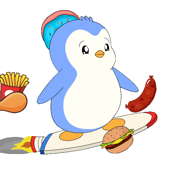 Pizza Do Not Sticker by Pudgy Penguins