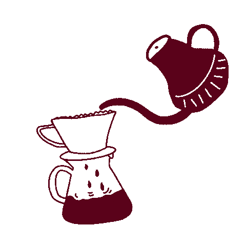 Pour Over Coffee Date Sticker