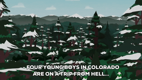 forest running GIF by South Park 