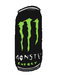 HattiRex illustration drink energy monster Sticker