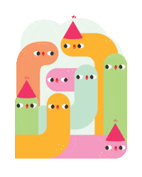 Party Gathering Sticker by Elena
