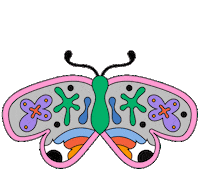 Butterfly Papillon Sticker