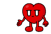 Heart Hello Sticker by Kurt Wu