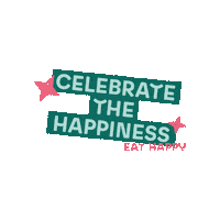 eathappy celebration merry christmas happy new year happiness Sticker