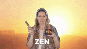 CarlaDelaney peace singing yoga actress GIF