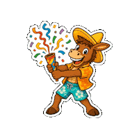 Happy Birthday Beachclub Sticker by Mr. Sancho's Cozumel