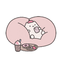 Malloon coffee kawaii relax sleepy Sticker