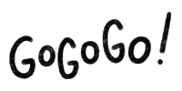 Lets Go Sticker by Catharina Stewart