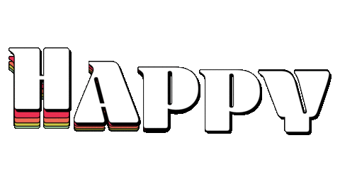 JeremyandtheHolograms giphyupload happy smile retro Sticker