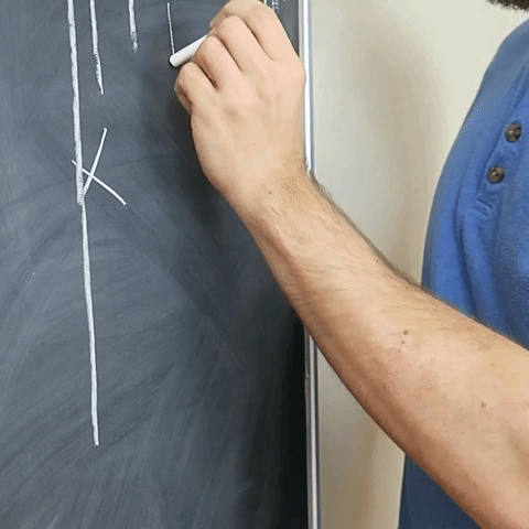 Man Learns Chalk Trick to Impress Students