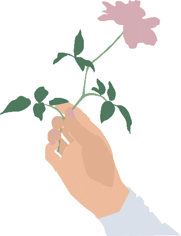 Pink Flower Sticker