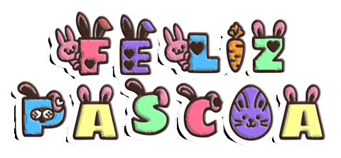 Coelho Feliz Pascoa Sticker by Bel Diniz