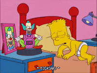 tired bart simpson GIF