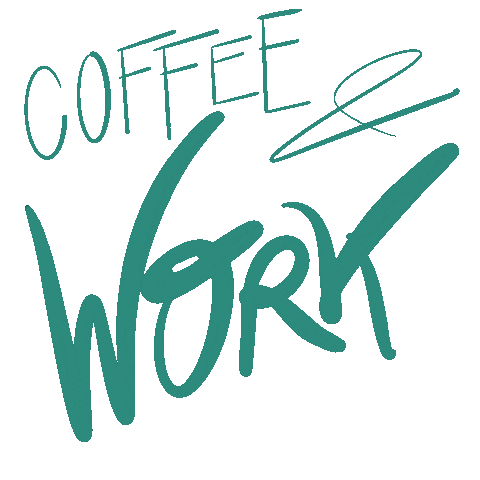 Coffee Work Sticker by Famee DESIGN AGENTUR