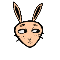 Angry Bunny Sticker by Creative Technology & Design at FIT
