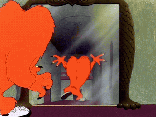 scared looney tunes GIF