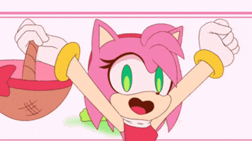 Happy Amy Rose GIF