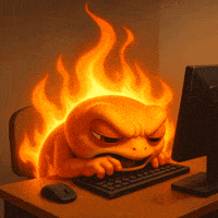 Locked In Fire GIF by Turbo Toad