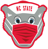 Wolfpack Mr Wuf Sticker by NC State DASA