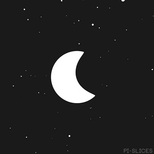 crescent moon space GIF by Pi-Slices