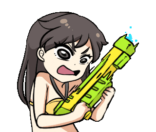 Summer Water Sticker by Jin