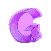 SignoritaChocolita pink blue typography purple Sticker