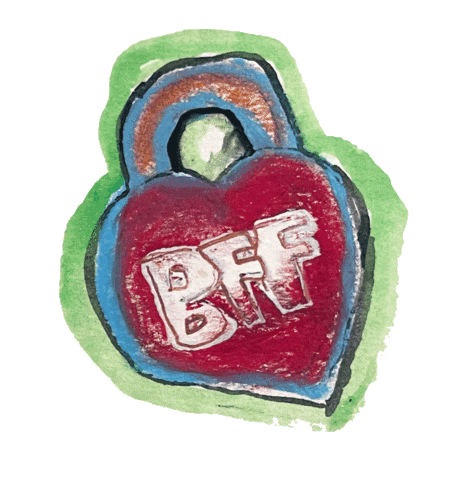 Best Friend Love Sticker by Holly Simple