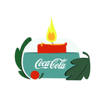 Christmas Candle Sticker by Coca-Cola