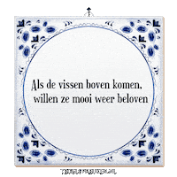 Water Spreuk Sticker by Tegelspreuken.nl