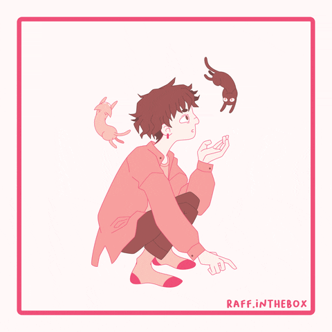 raffinthebox giphyupload animation pink doodle GIF