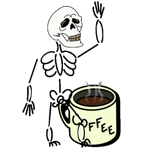 Sleepy Coffee Sticker