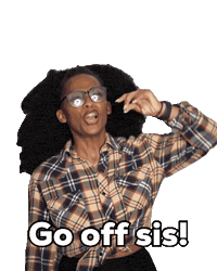 MillennialInDebt millennial in debt millennialindebt women support go off sis Sticker