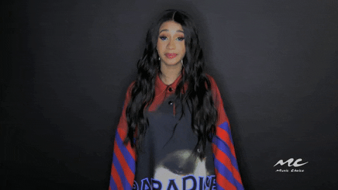 Cardi B Reaction GIF by Music Choice