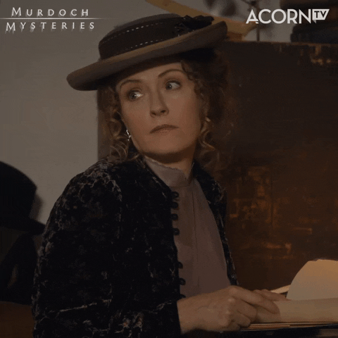 Murdoch Mysteries Oops GIF by Acorn TV