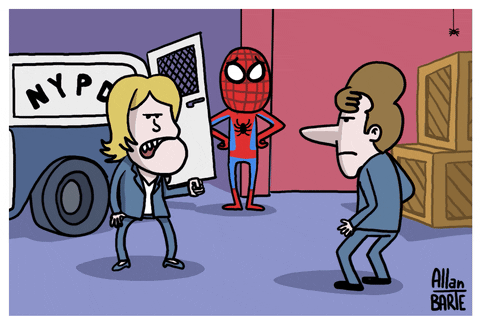 AllanBarte giphyupload pointing spiderman macron GIF