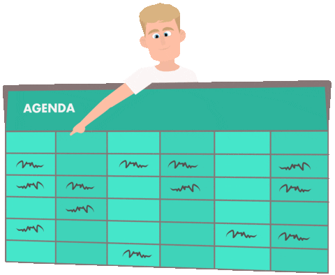 LuukArtsVisuals giphyupload planning agenda videoproduction Sticker