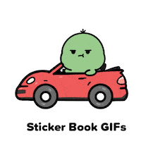 Driving Sports Car Sticker by Sticker Book iOS GIFs