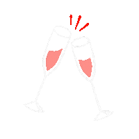 chaukiss party cheers na rok Sticker