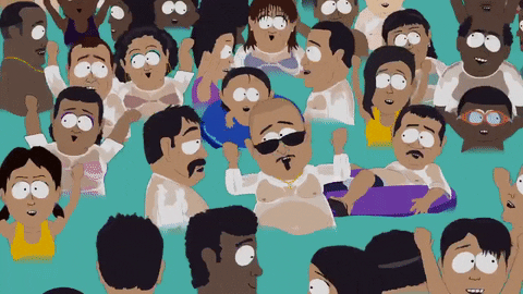 happy wave GIF by South Park 