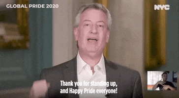 Bill Deblasio Pride GIF