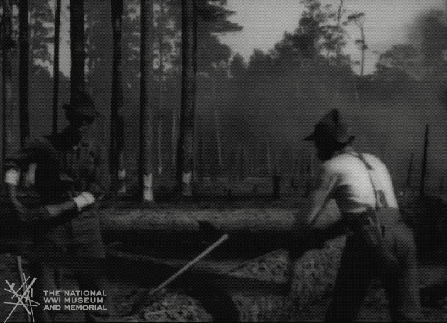 NationalWWIMuseum giphyupload black and white teamwork military GIF