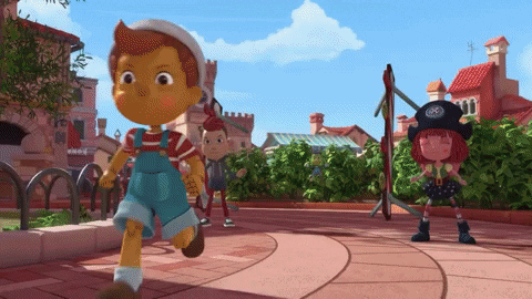 Playing Football Match GIF by Pinocchio and Friends