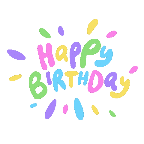 Happy Birthday Art Sticker by mehakhooda