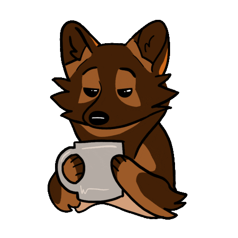 gretchenmannart dog ok um unimpressed Sticker