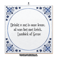 Bier Toast Sticker by Tegelspreuken.nl