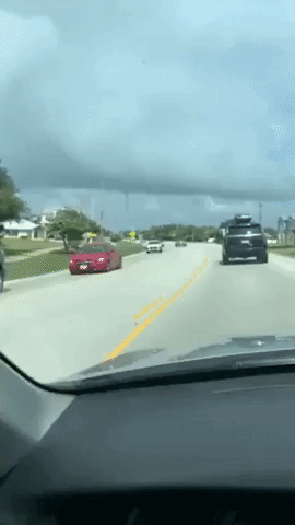 'It's a Tornado, Not a Tomato': Mum Corrects Son as They Drive Towards Waterspout