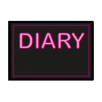 Diary Nafia Sticker by NAF! Stuff Limited